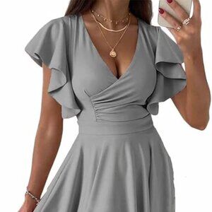 Dokotoo Women's V Neck Dress
